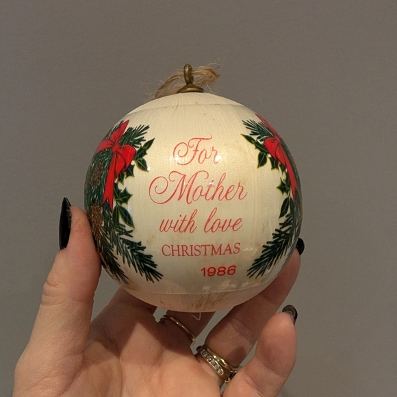 Vintage Christmas Ornament - For Mother with Love 1989 - Picture 6 of 6
